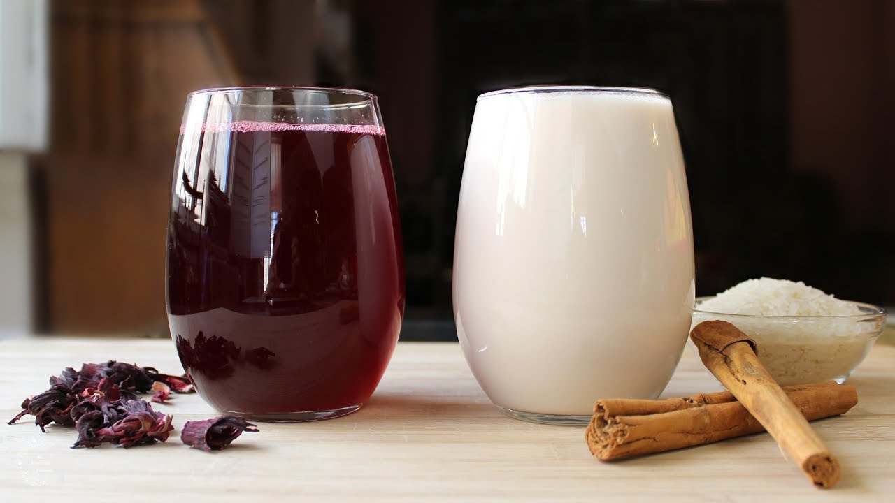 agua de orchata y de jamaica en rosies cooking puerto vallarta rosies cooking recipe